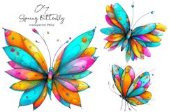 Whimsical Spring Butterfly Clipart Product Image 1