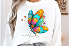 Whimsical Spring Butterfly Clipart Product Image 3