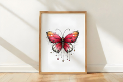 Whimsical Spring Butterfly Clipart Product Image 3
