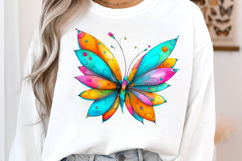 Whimsical Spring Butterfly Clipart Product Image 3