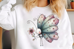 Whimsical Spring Butterfly Clipart Product Image 3