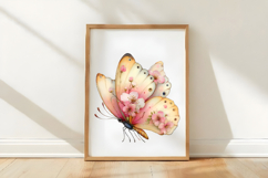 Whimsical Spring Butterfly Clipart Product Image 3