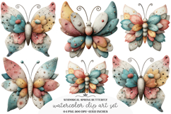 Whimsical spring butterfly clipart - Spring butterfly Png Product Image 1
