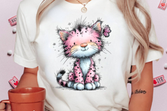 Whimsical Spring Cat Clipart Product Image 2
