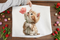 whimsical spring Cat Clipart Product Image 3