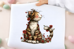 Whimsical Spring Cats Clipart Product Image 2