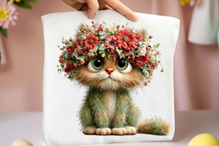 Whimsical Spring Cats Clipart Product Image 2