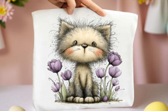 Whimsical Spring Cats Clipart Product Image 2