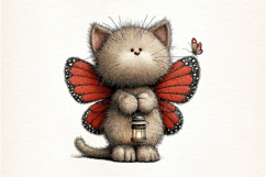Whimsical Spring Cats Clipart Product Image 2
