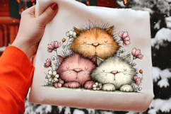 Whimsical Spring Cats Clipart Product Image 2
