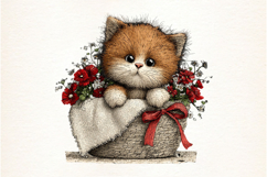 Whimsical Spring Cats Clipart Product Image 2