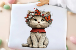 Whimsical Spring Cats Clipart Product Image 3