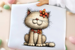 Whimsical Spring Cats Clipart Product Image 3