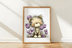 Whimsical Spring Cats Clipart Product Image 3
