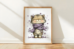 Whimsical Spring Cats Clipart Product Image 3
