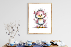 Whimsical Spring Chick Clipart Product Image 3