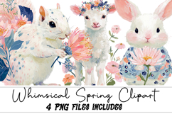 Whimsical Spring Clipart Product Image 1