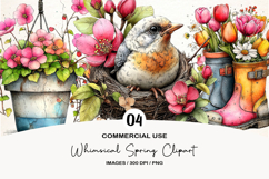 Whimsical Spring Clipart PNG Product Image 1