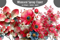 Whimsical Spring Clipart PNG Product Image 1