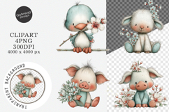 Whimsical Spring Clipart - Whimsical Spring Png Product Image 1