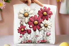Whimsical Spring Cosmos Flower Clipart Product Image 2