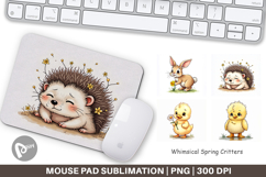 Whimsical Spring Critters Mouse Pad Product Image 1