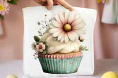 Whimsical Spring Cupcake Clipart Product Image 2