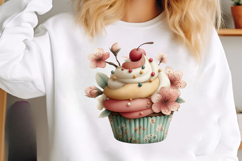 Whimsical Spring Cupcake Clipart Product Image 2