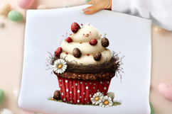 Whimsical Spring Cupcake Clipart Product Image 3