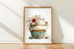 Whimsical Spring Cupcake Clipart Product Image 3