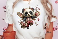 Whimsical Spring Cute Panda Clipart Product Image 2
