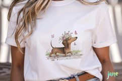 Whimsical Spring Dachshund Clipart Product Image 5