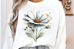 Whimsical Spring Daisy Flower Clipart Product Image 2