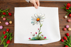 Whimsical Spring Daisy Flower Clipart Product Image 2