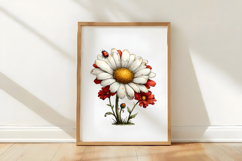 Whimsical Spring Daisy Flower Clipart Product Image 3