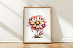 Whimsical Spring Daisy Flower Clipart Product Image 3