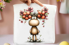 Whimsical Spring Deer Clipart Product Image 2