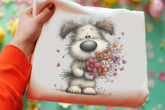 Whimsical Spring Dog Clipart Product Image 2