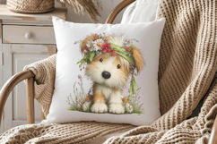 Whimsical Spring Dog Clipart Product Image 3
