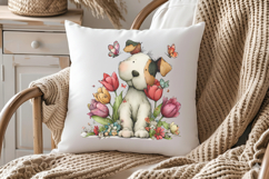 Whimsical Spring Dog Clipart Product Image 3