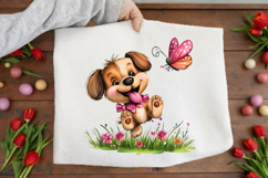 Whimsical Spring Dog Clipart Product Image 3