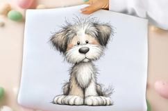 Whimsical Spring Dog Clipart Png Product Image 3