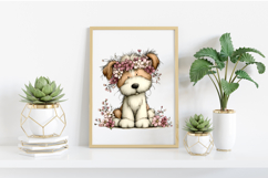 Whimsical Spring Dogs Clipart PNG Product Image 2