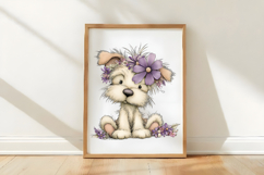 Whimsical Spring Dogs Clipart Product Image 3