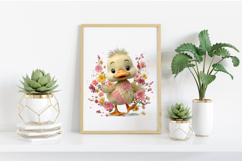 Whimsical Spring Duck Clipart Product Image 2