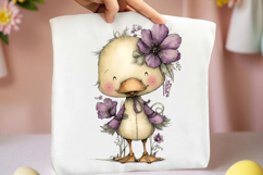 Whimsical Spring Duck Clipart Product Image 2