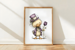 Whimsical Spring Duck Clipart Product Image 3