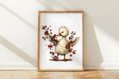 Whimsical Spring Duck Clipart Product Image 3