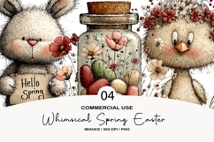 Whimsical spring easter Sublimation Png Product Image 1