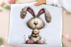 Whimsical Spring Easter Bunny Clipart Product Image 3